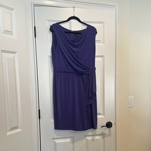 Chetta B Asymmetrical Purple Dress